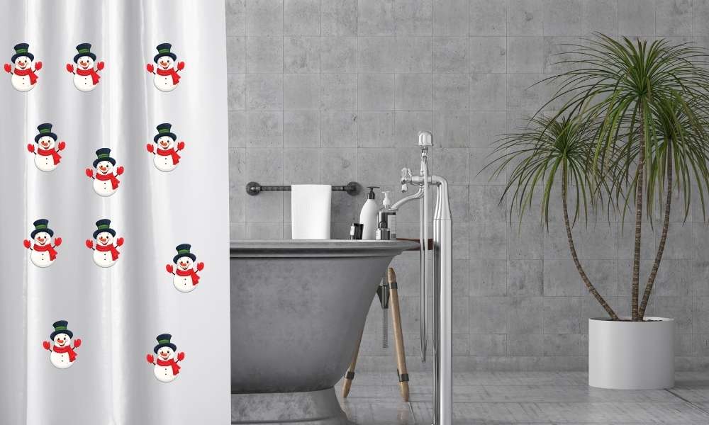 Snowman Shower Curtain