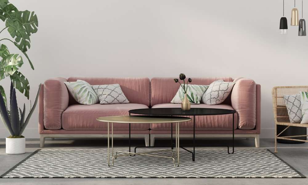 Rose Gold Living Room rug