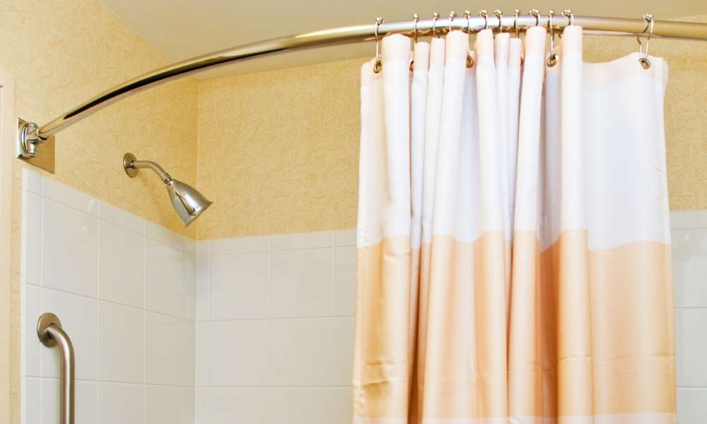 simple stripe shower curtain