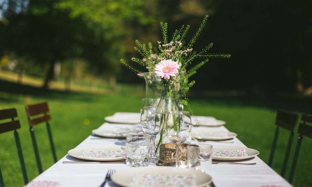 Add Greenery With Plants for Outdoor Brunch Decor