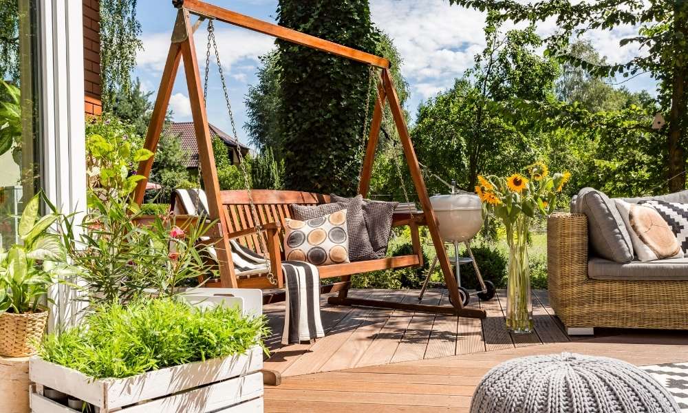 Colorful Porch Swing